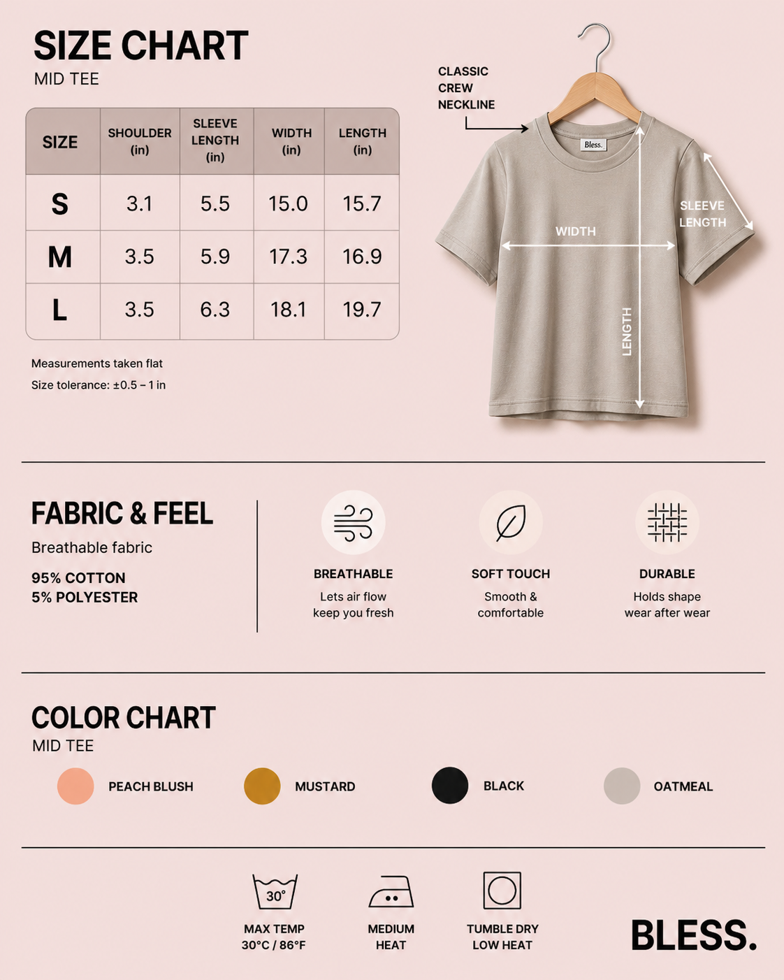 🌸Women's T-Shirt in Cotton Rib Knit