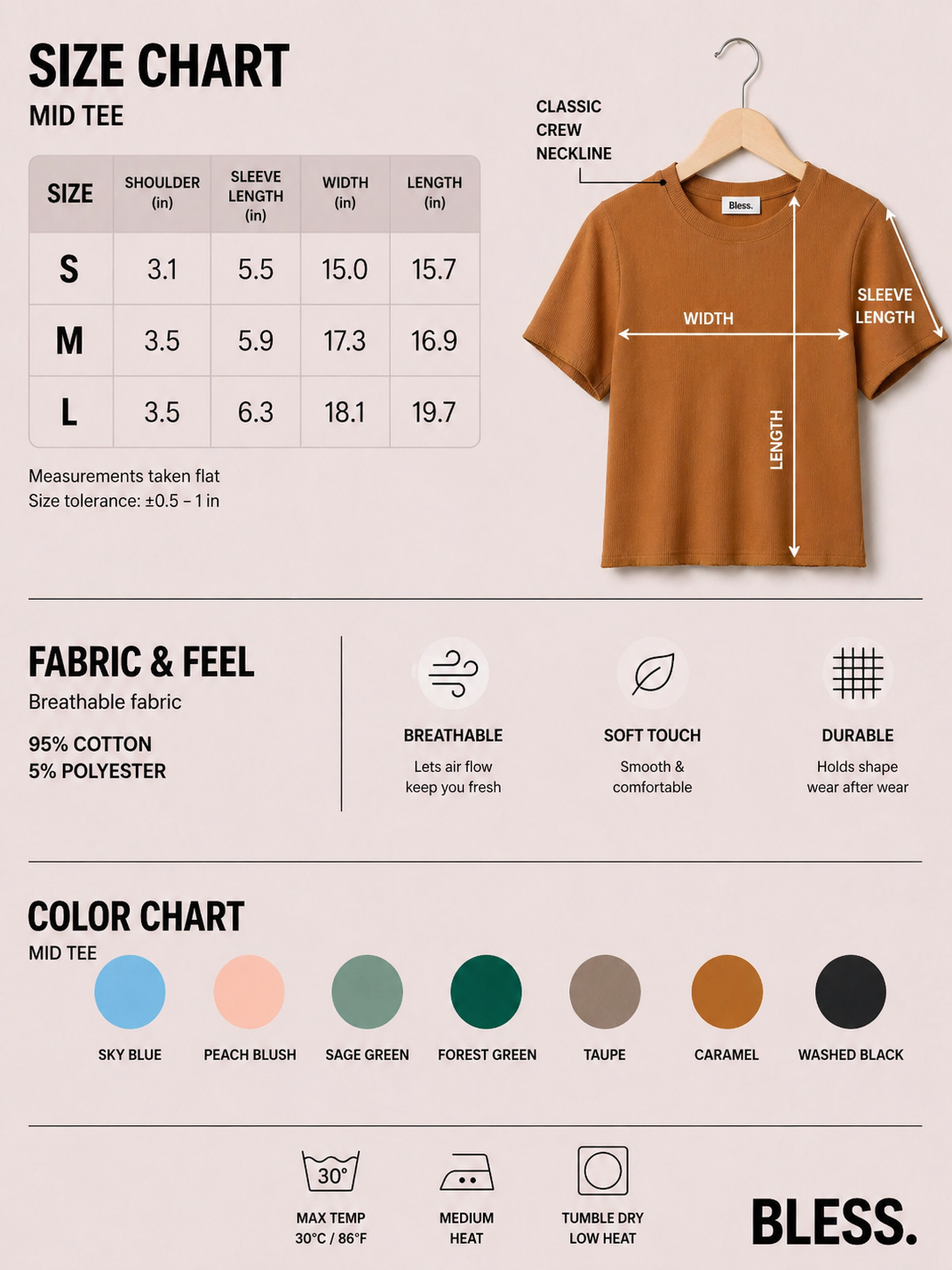 🌼Women's T-Shirt in Premium Stretch
Rib Knit