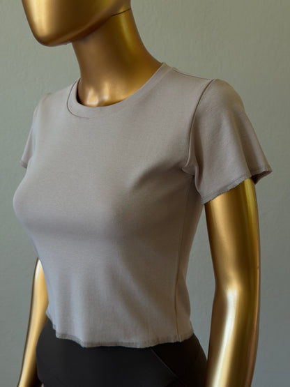 🌸Women's T-Shirt in Cotton Rib Knit