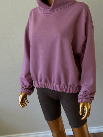 💜Women's Hoodie - Elastic Hem (One Size)
