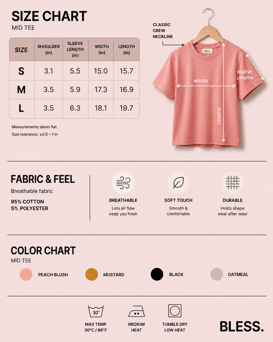 🌸Women's T-Shirt in Cotton Rib Knit