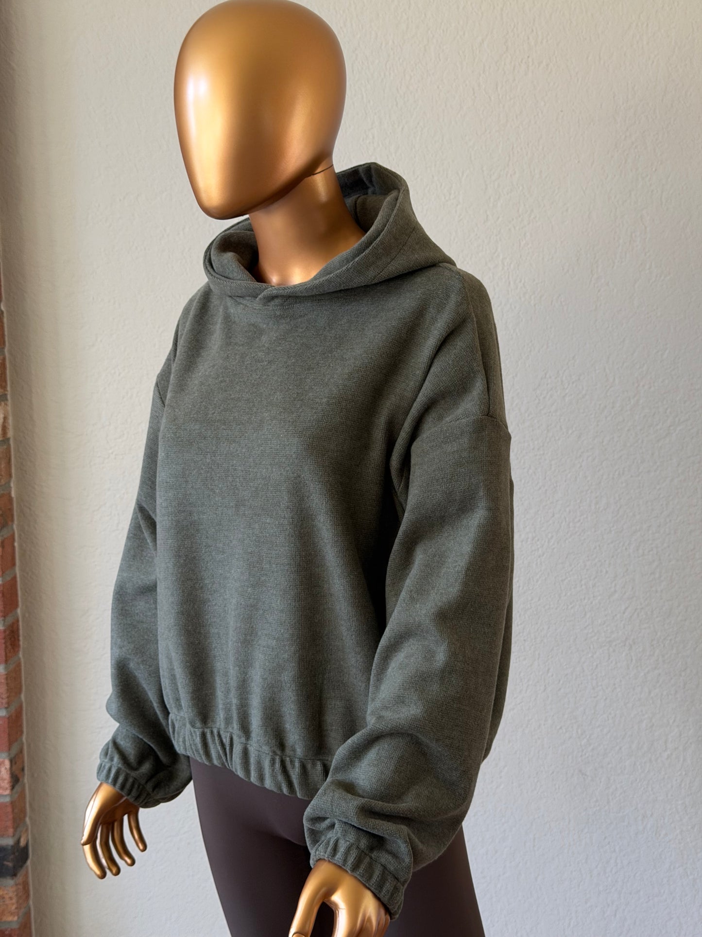 💚 Women's Hoodie - Elastic
Hem-Khaki (One Size)