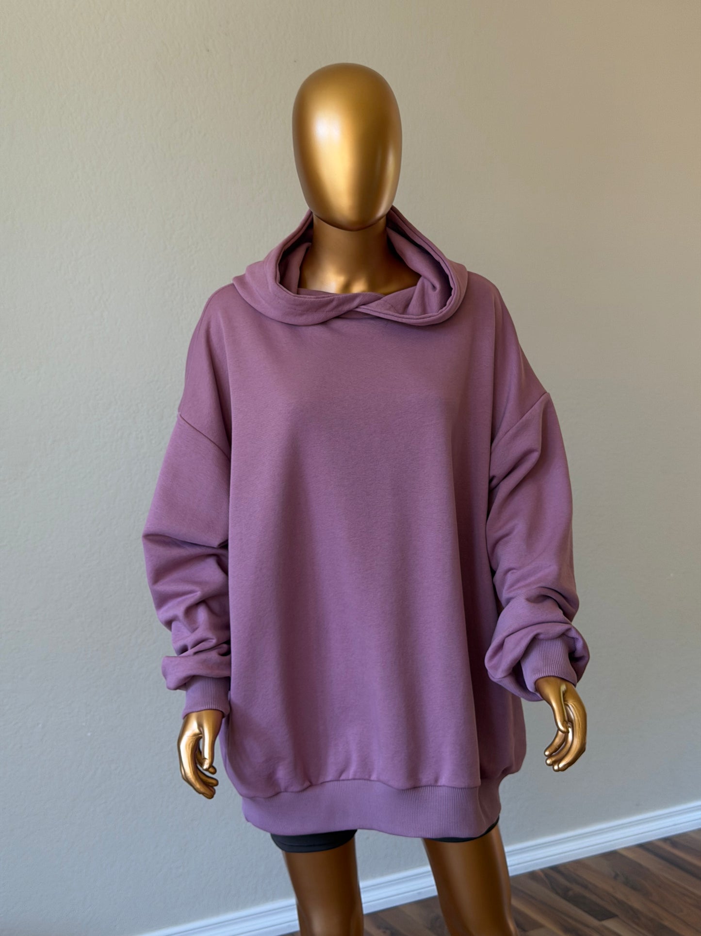 💜 Oversized Hoodie (Lightweight, No Fleece) · Lilac
