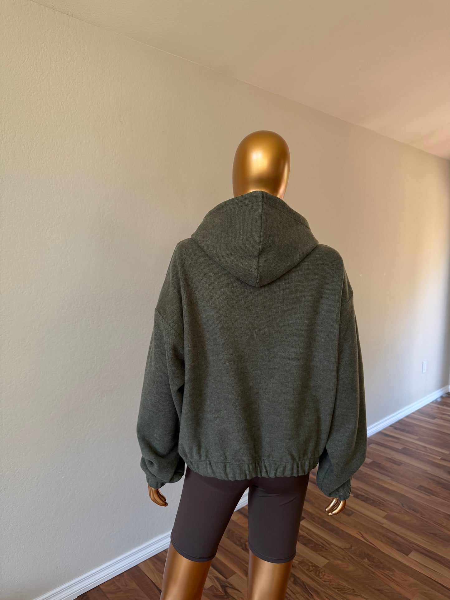 💚 Women's Hoodie - Elastic
Hem-Khaki (One Size)