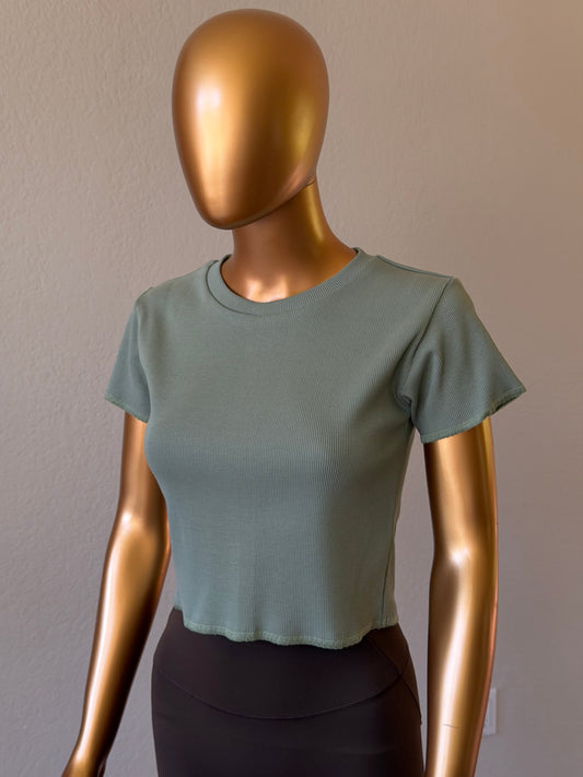🌼Women's T-Shirt in Premium Stretch
Rib Knit