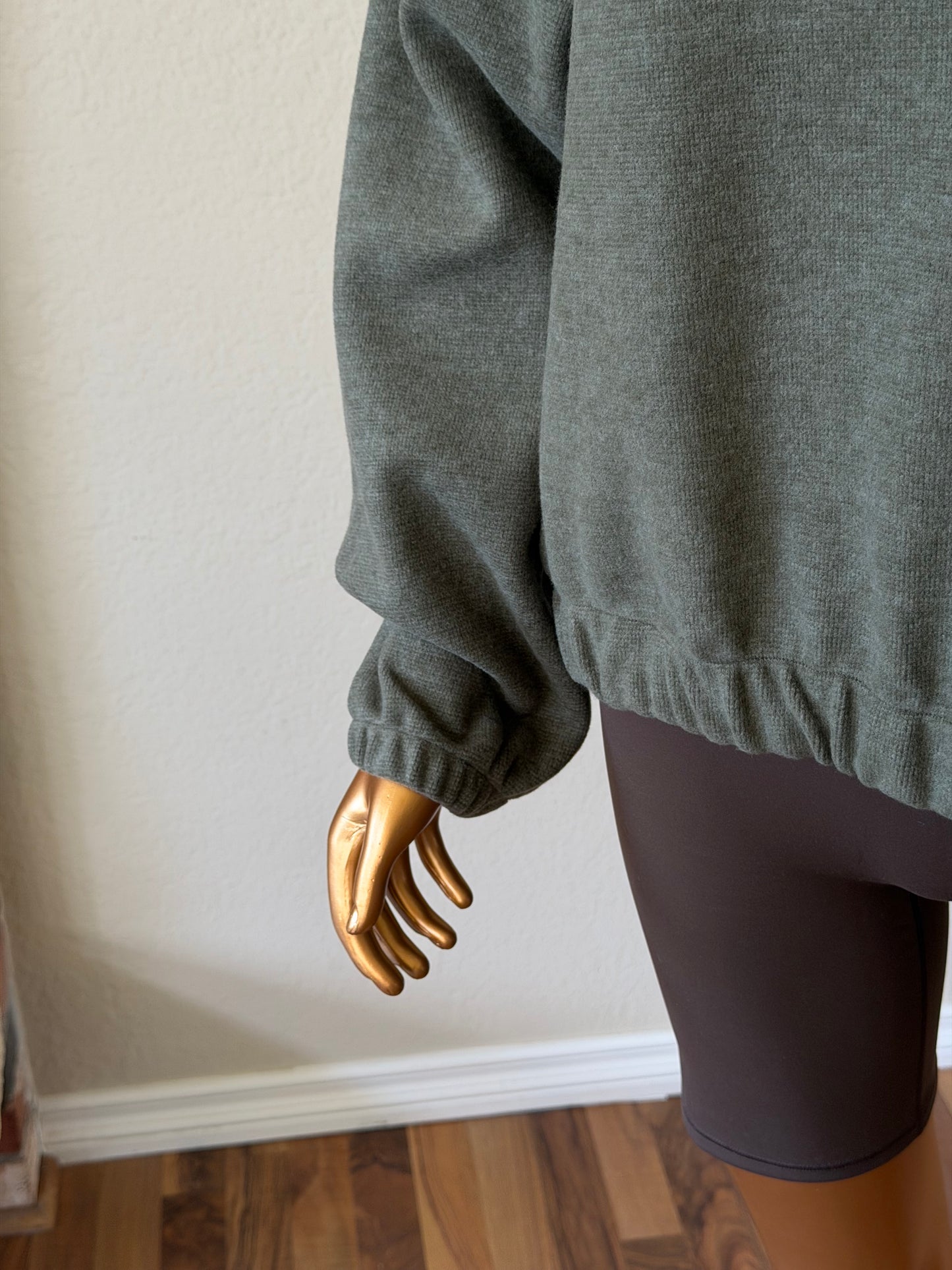 💚 Women's Hoodie - Elastic
Hem-Khaki (One Size)
