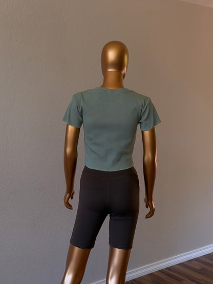 🌼Women's T-Shirt in Premium Stretch
Rib Knit