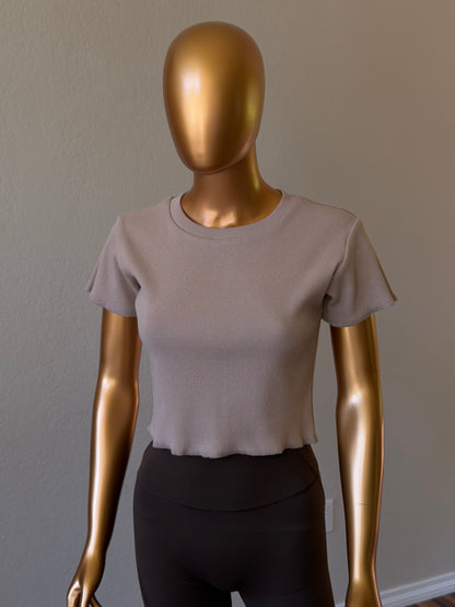 🌼Women's T-Shirt in Premium Stretch
Rib Knit