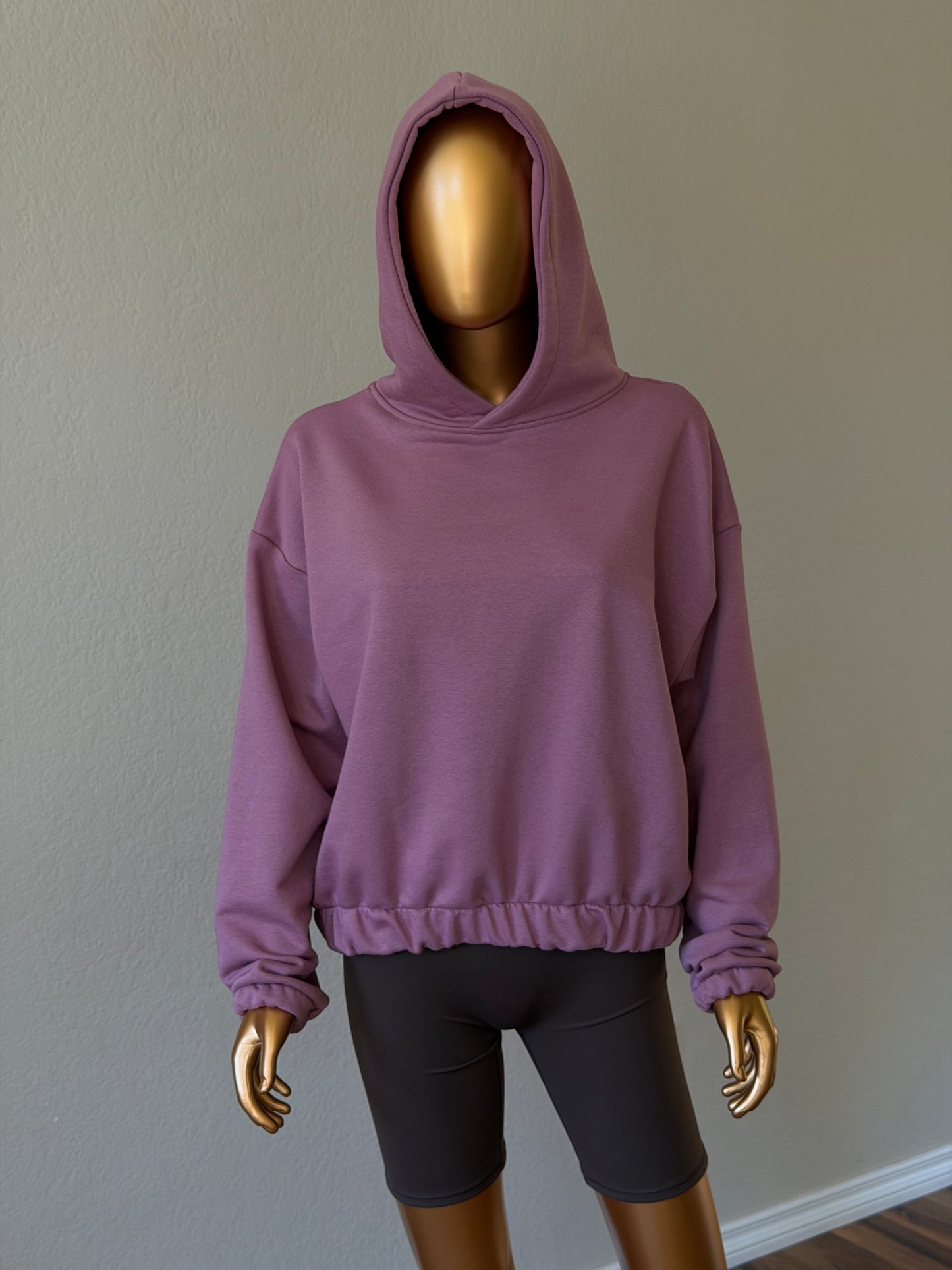 💜Women's Hoodie - Elastic Hem (One Size)