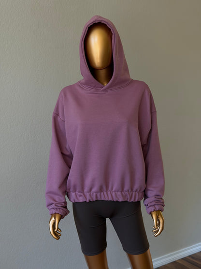 💜Women's Hoodie - Elastic Hem (One Size)