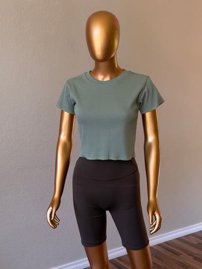 🌼Women's T-Shirt in Premium Stretch
Rib Knit