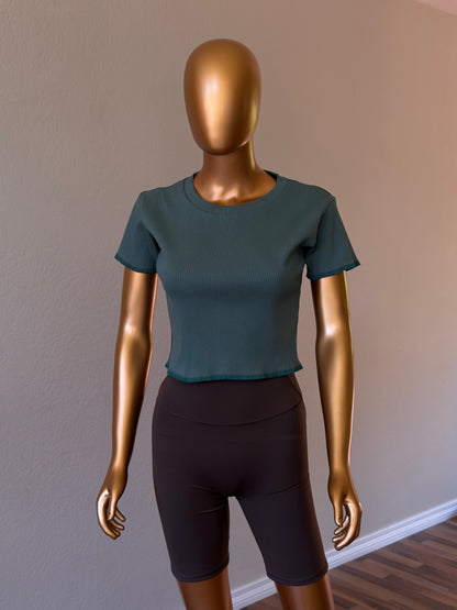 🌼Women's T-Shirt in Premium Stretch
Rib Knit