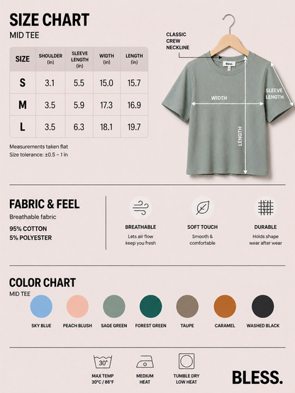 🌼Women's T-Shirt in Premium Stretch
Rib Knit