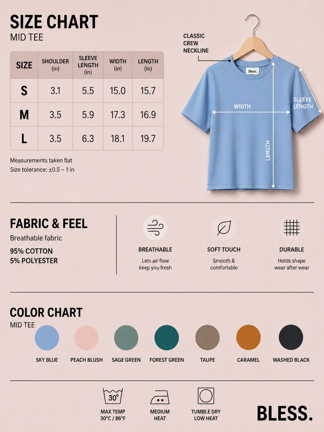 🌼Women's T-Shirt in Premium Stretch
Rib Knit
