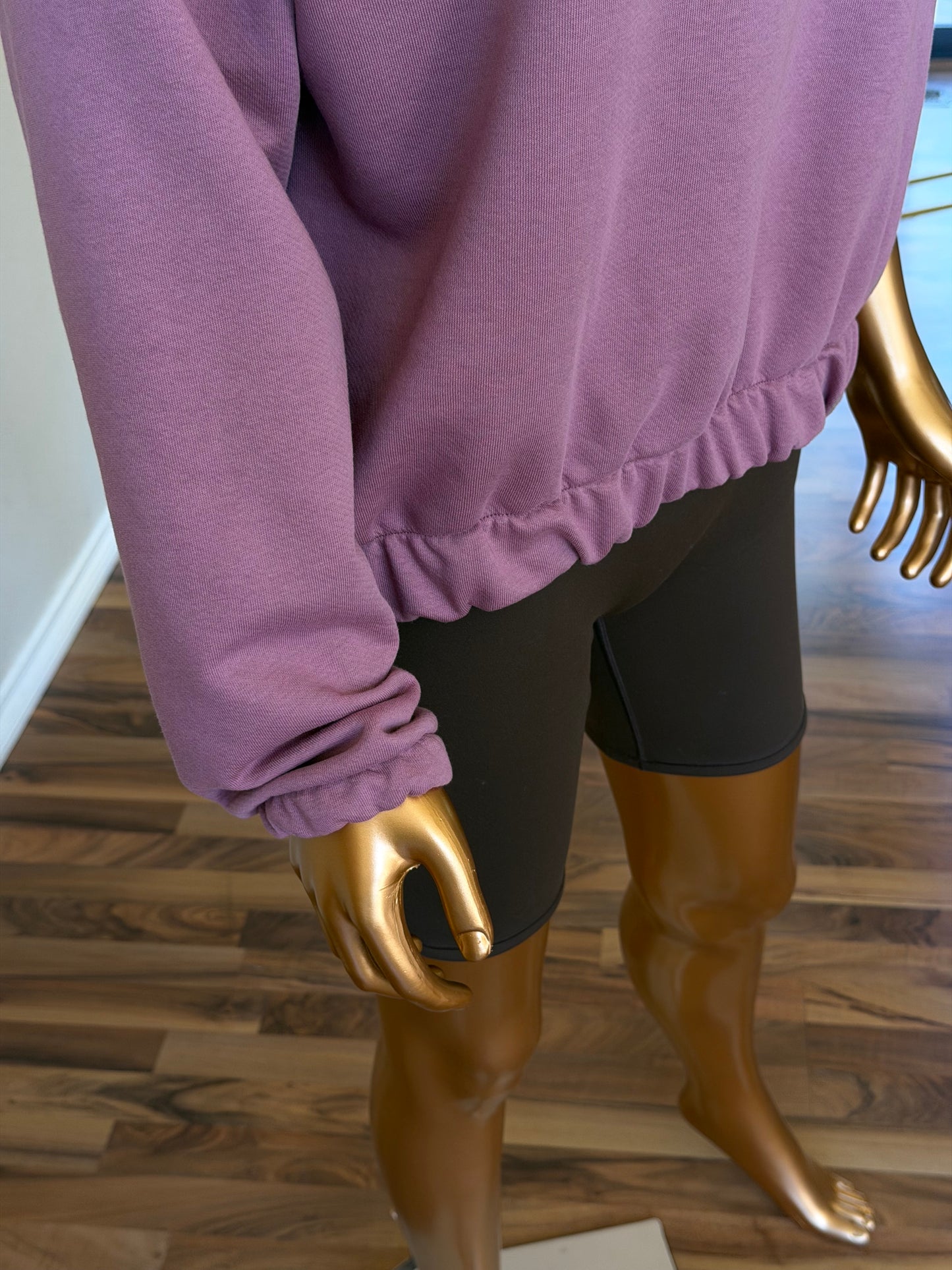 💜Women's Hoodie - Elastic Hem (One Size)