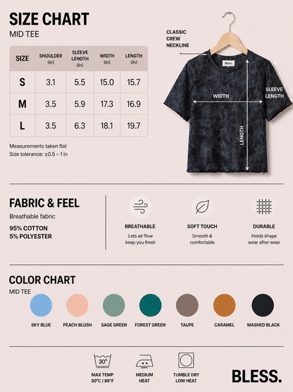 🌼Women's T-Shirt in Premium Stretch
Rib Knit