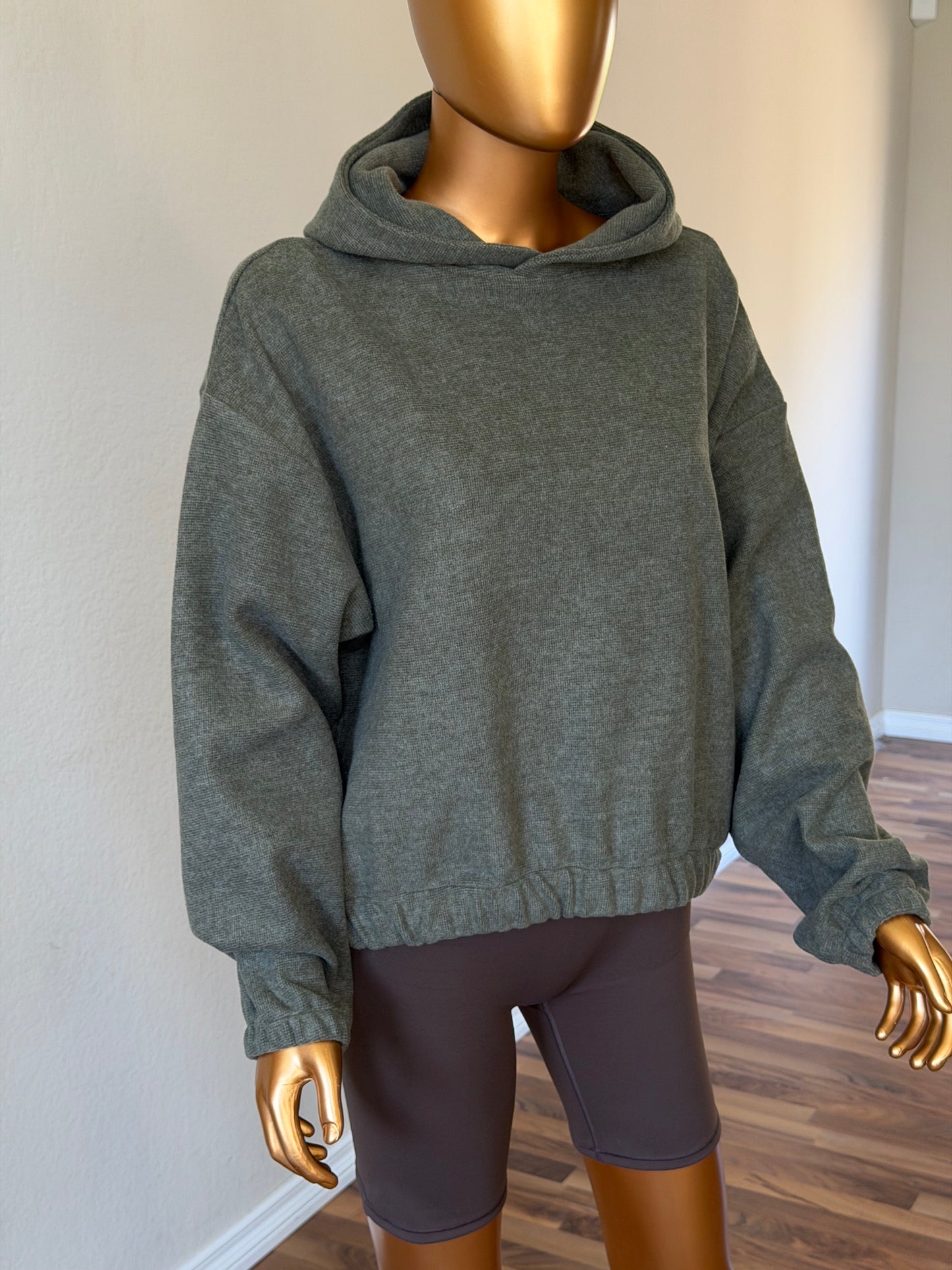💚 Women's Hoodie - Elastic
Hem-Khaki (One Size)