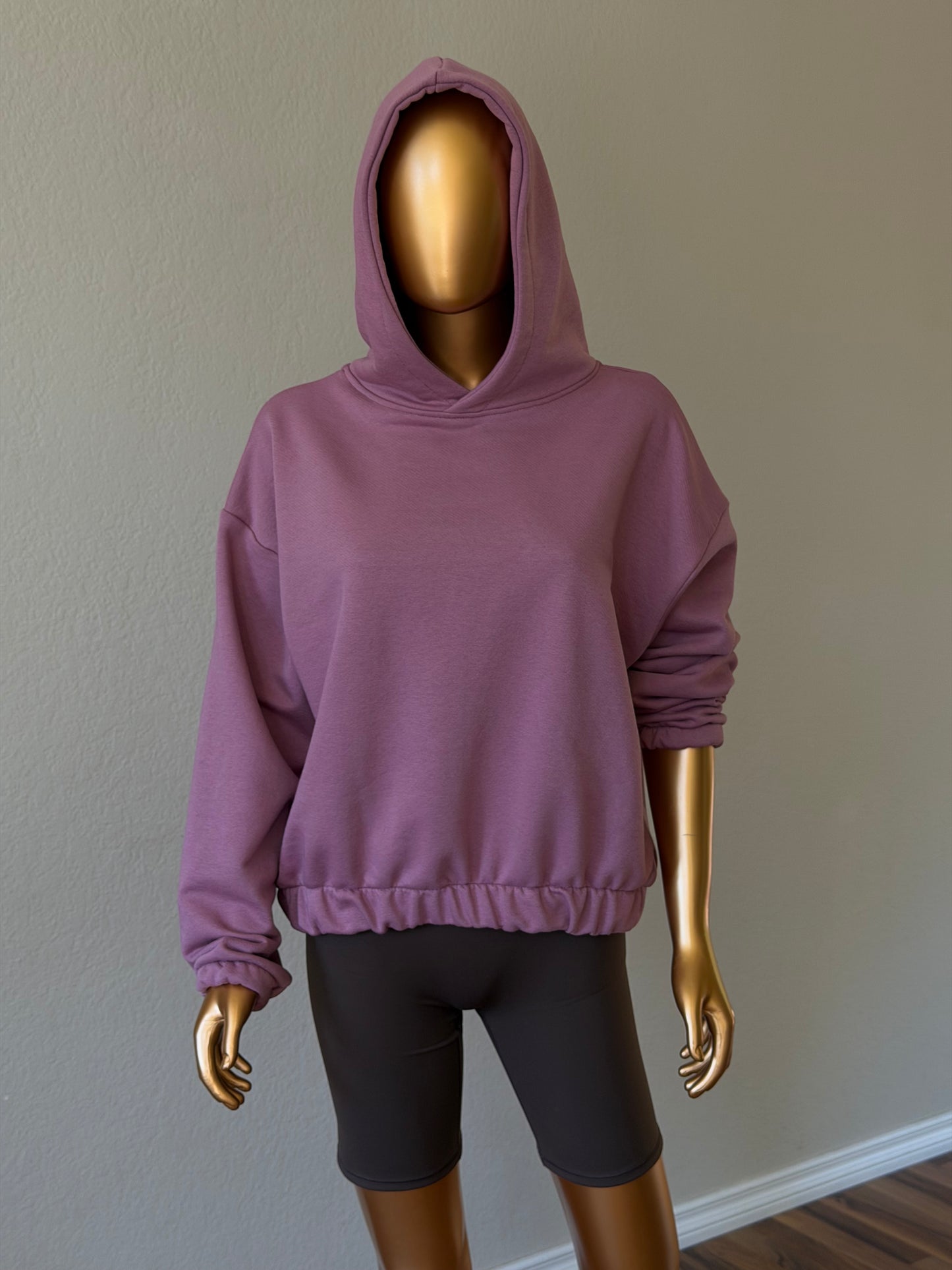 💜Women's Hoodie - Elastic Hem (One Size)