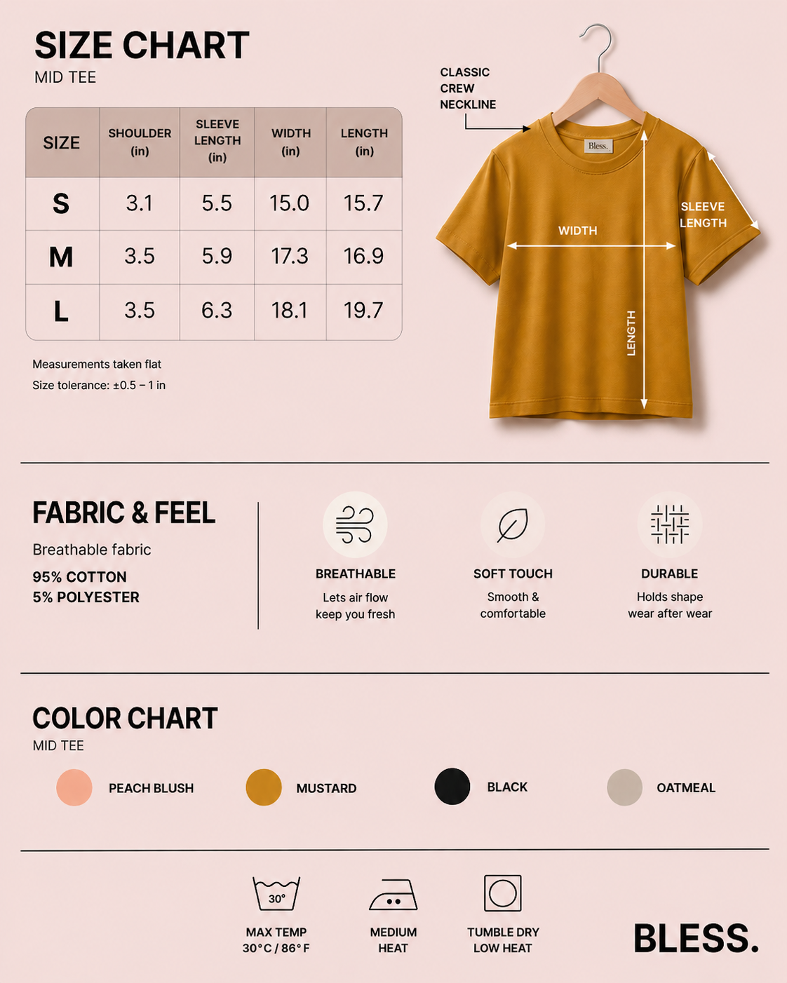 🌸Women's T-Shirt in Cotton Rib Knit