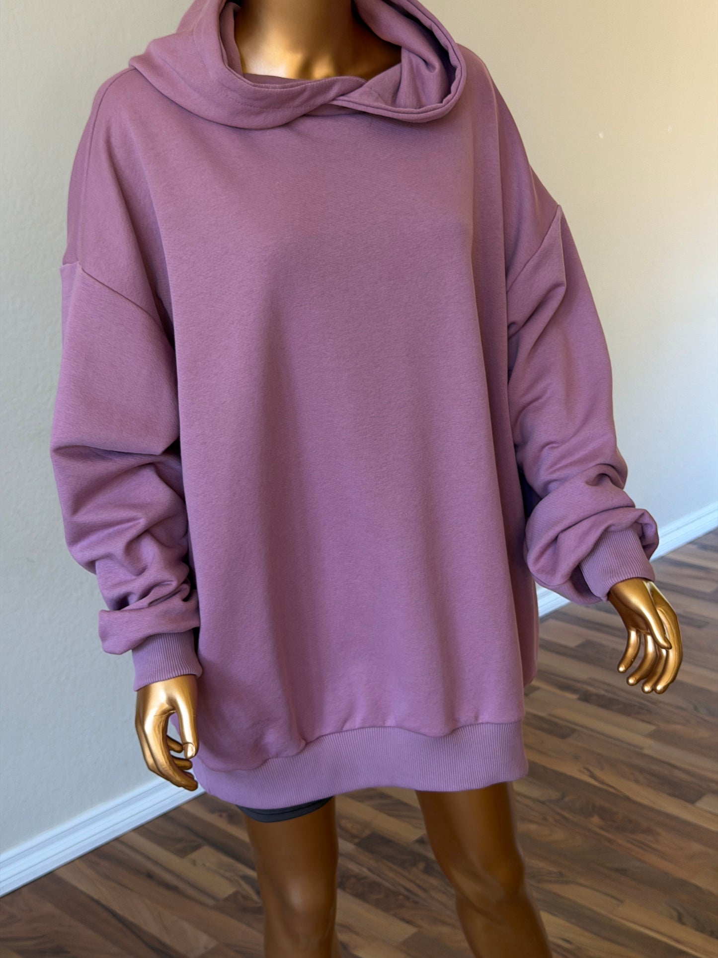 💜 Oversized Hoodie (Lightweight, No Fleece) · Lilac