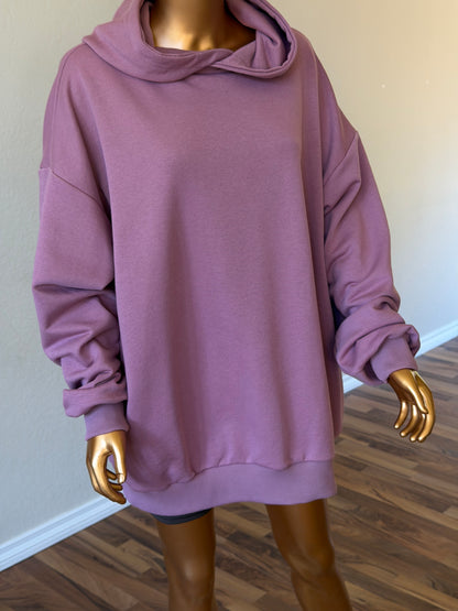 💜 Oversized Hoodie (Lightweight, No Fleece) · Lilac