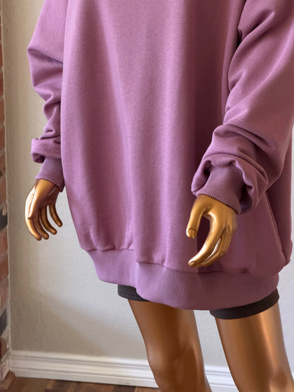 💜 Oversized Hoodie (Lightweight, No Fleece) · Lilac