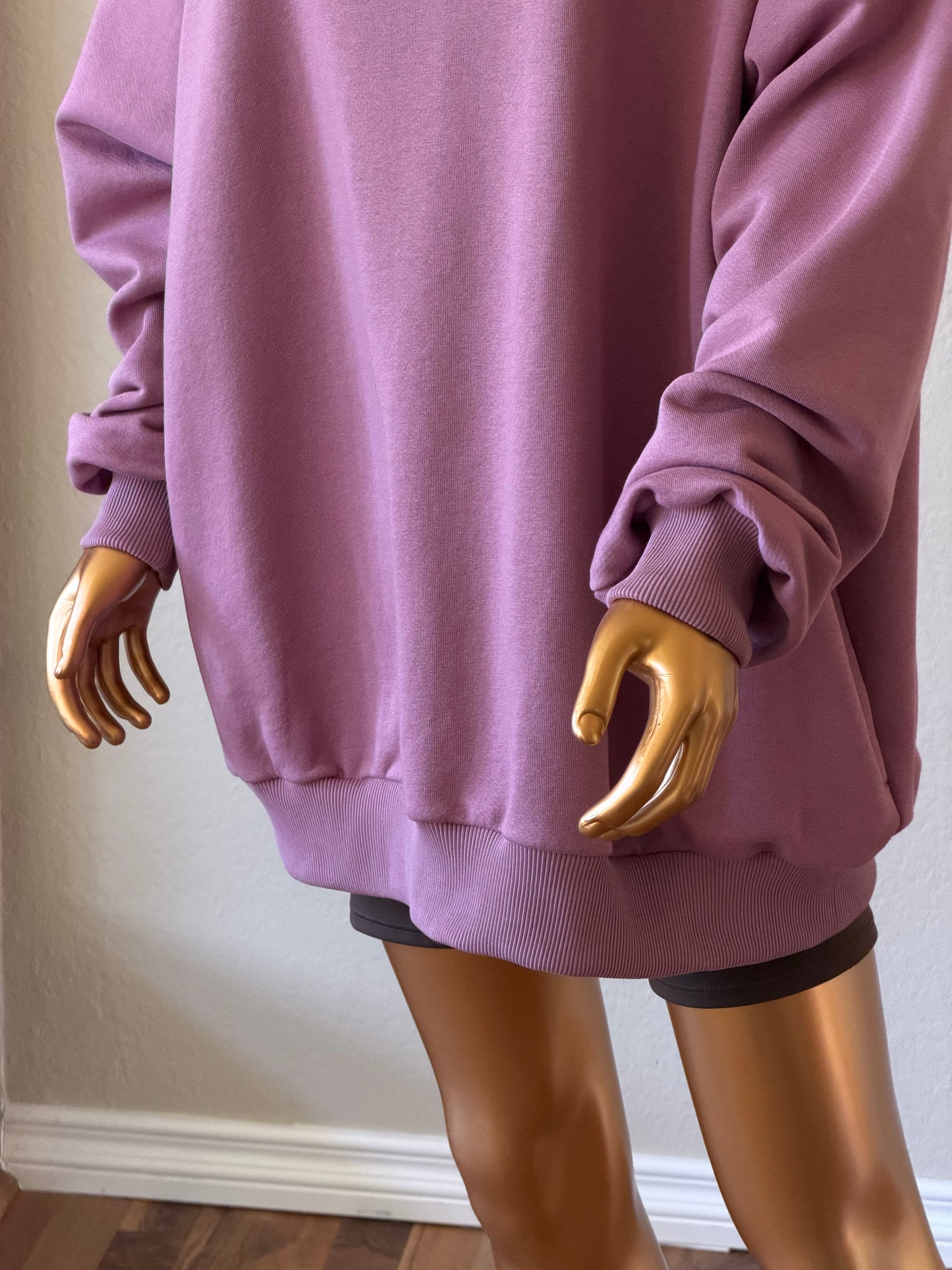 💜 Oversized Hoodie (Lightweight, No Fleece) · Lilac
