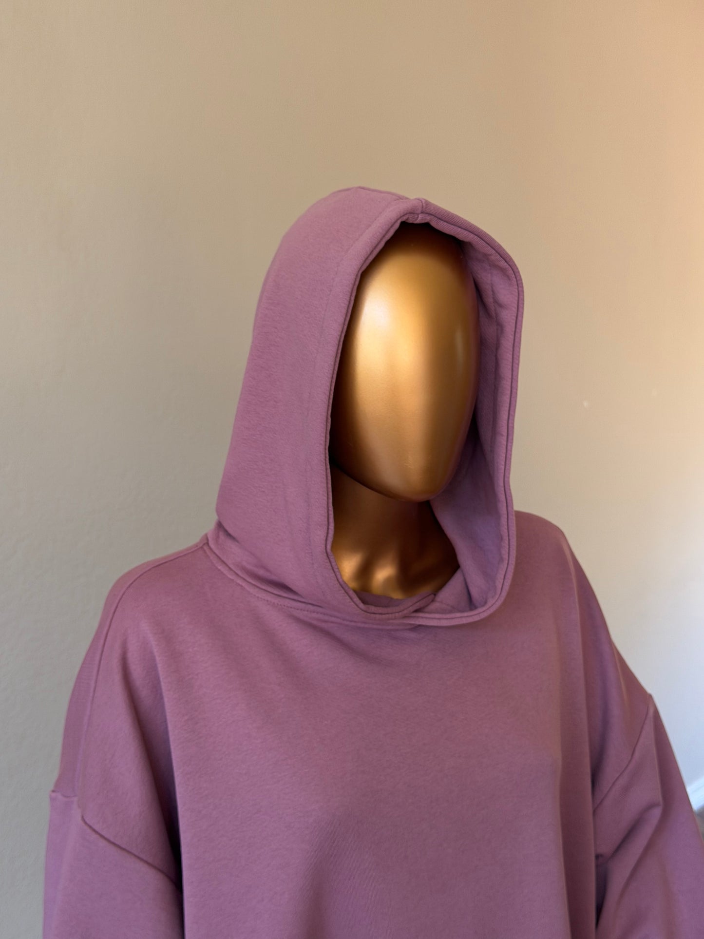 💜 Oversized Hoodie (Lightweight, No Fleece) · Lilac