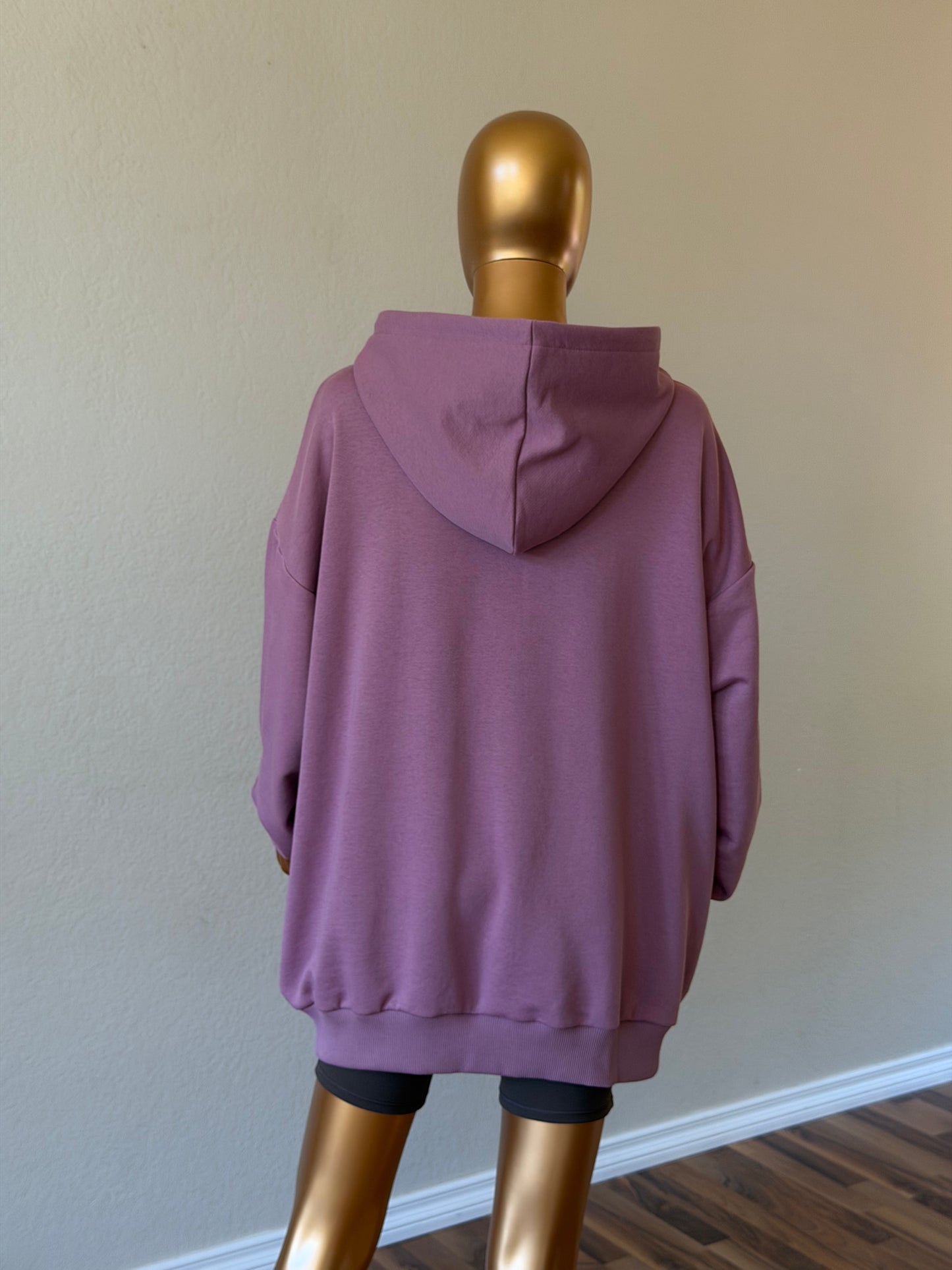 💜 Oversized Hoodie (Lightweight, No Fleece) · Lilac